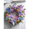 Wianek z kolorowej gipsówki
