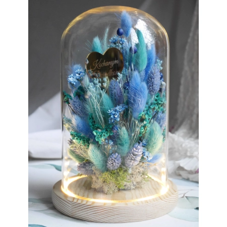 Łąka w szkle podświetlana