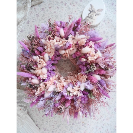 Wianek różowe pastele