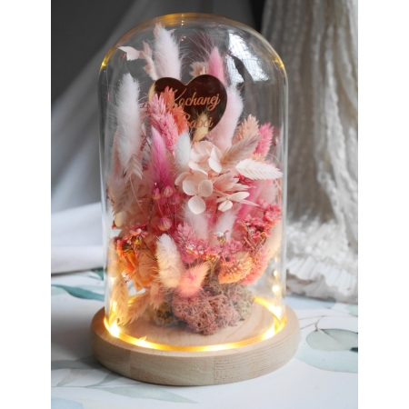 Łąka w szkle podświetlana